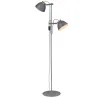 ARHUS lampadaire 2L  diam.18 G9,  gris / bois