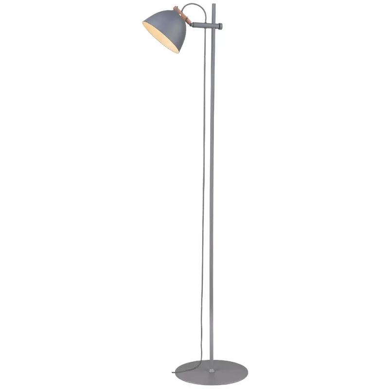 ARHUS lampadaire 1L  diam.18 G9,  gris / bois