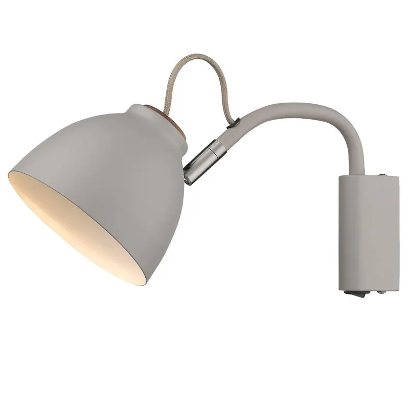 NIVA  applique diam.14 GU10,  gris / bois