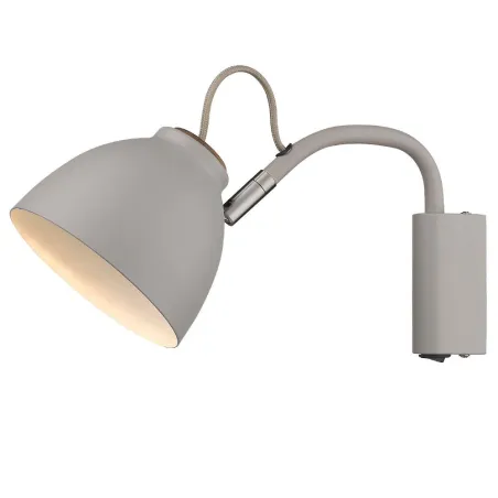 NIVA  applique diam.14 GU10,  gris / bois