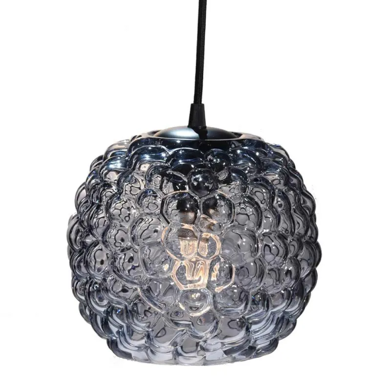 Grape suspension gris E27 diam.20cm