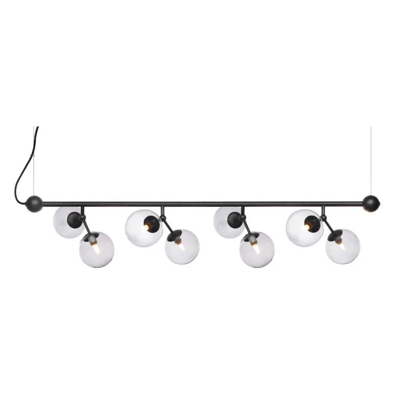 ATOM Maxi Horizontal noir et gris verre, 8xG9