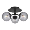 ATOM TRIO, noir et gris verre, 3xG9