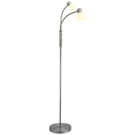 HUDSON lampadaire l. LED 2L G9, verre opal / acier