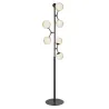 ATOM lampadairelamp, noir et verre opal, 6xG9