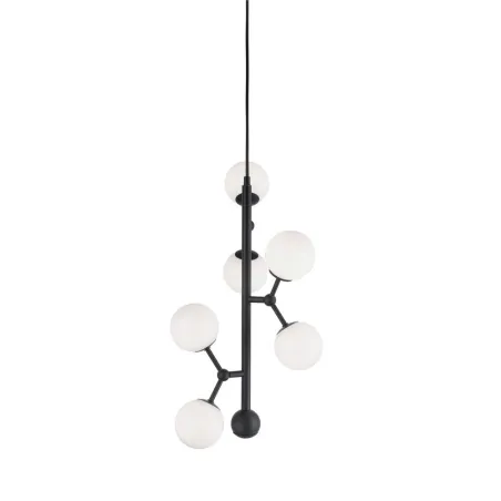 ATOM Vertical noir et verre opal, 6xG9