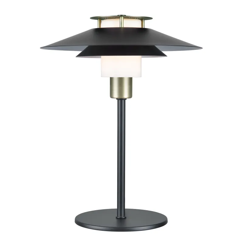 RIVOLI lampe à poser noir/laiton antique