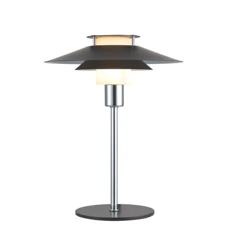 RIVOLI lampe à poser diam.24 noir/chrome