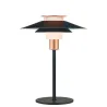 RIVOLI lampe à poser diam.24 noir-cuivre