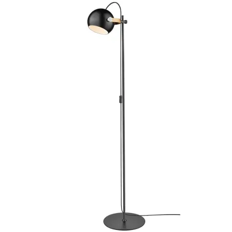 D.C  lampadaire 1L diam.18 E27,  noir / chene