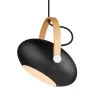 D.C  suspension diam.26 E27, noir / chene