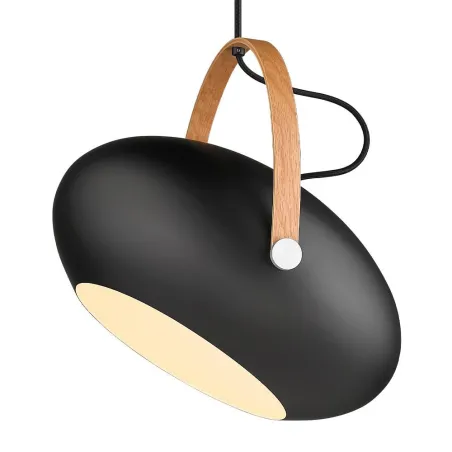 D.C  suspension diam.40 E27, noir / chene