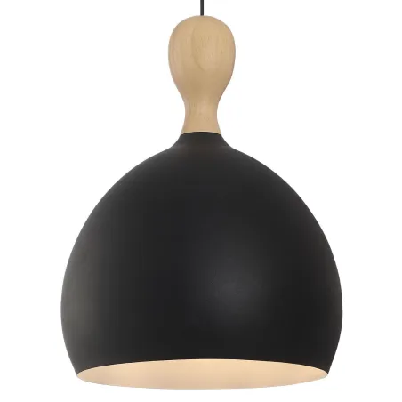 Dueodde suspension Metal/bois diam.39cm E27 noir