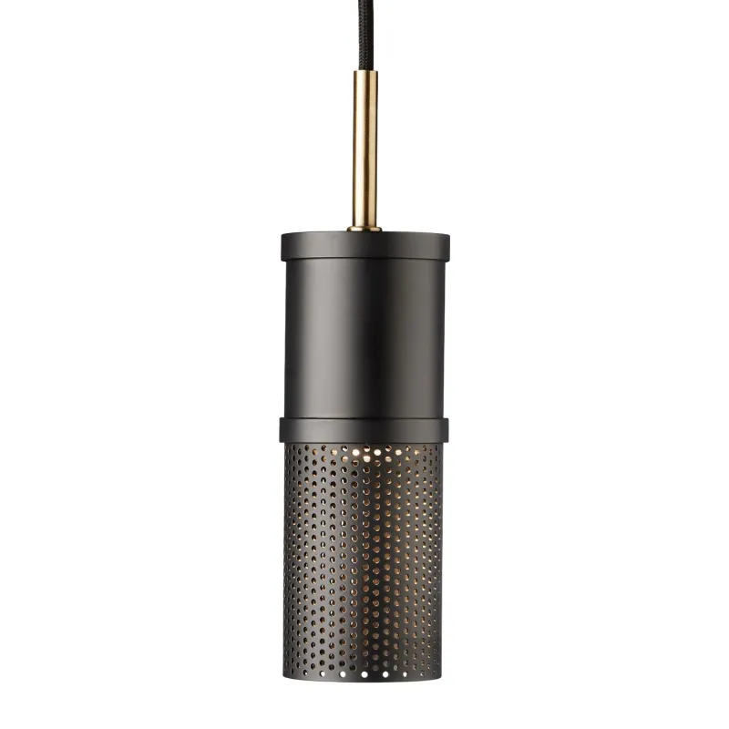 Cylindre suspension noir antique G10 Metal diam. 6cm