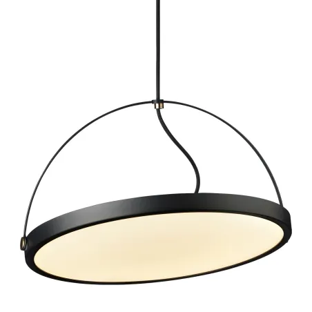Pivot suspension diam.40cm Int LED noir/antique