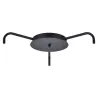 Patère 4 lampes noir