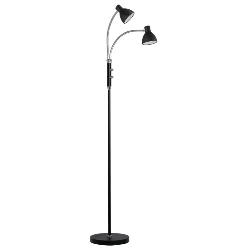 HUDSON lampadaire LED 2L noir