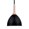 BELLEVUE suspension diam.24 noir/cuivre