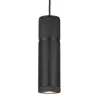 Halo- the suspension, suspension cylindrique en Metal noir diam.12 2,5m cable