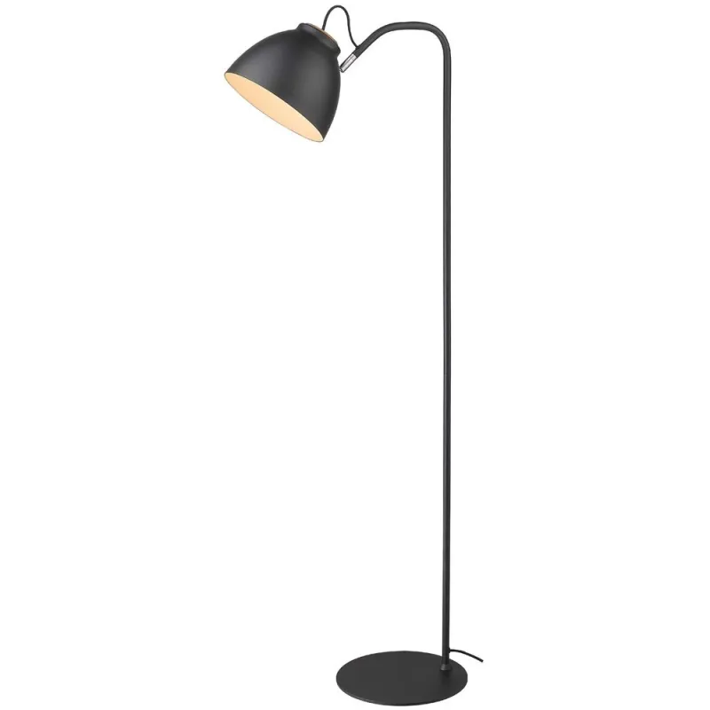 NIVA  lampadaire diam.24 E27, noir / bois