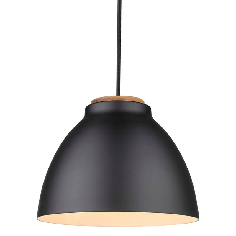 NIVA  suspension diam.24 E27,  noir / bois