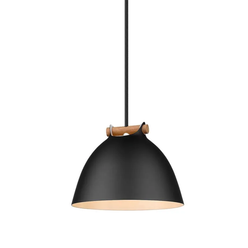 ARHUS suspension diam.18cm G9,  noir / bois