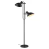 Metropole gulv lampadaire double tete noir 2XE27