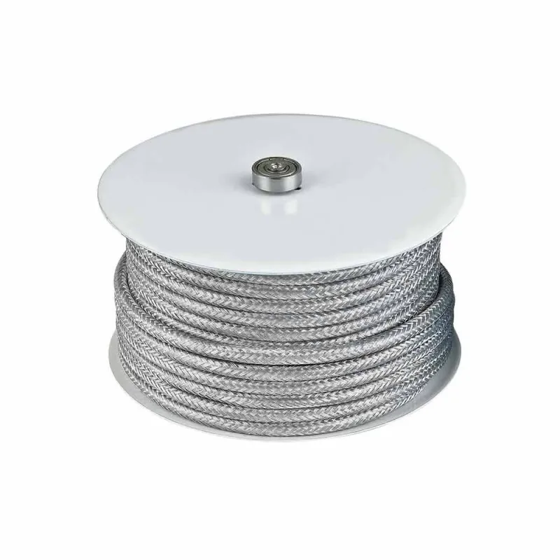 CABLE-ROLL Textile Silver 25M