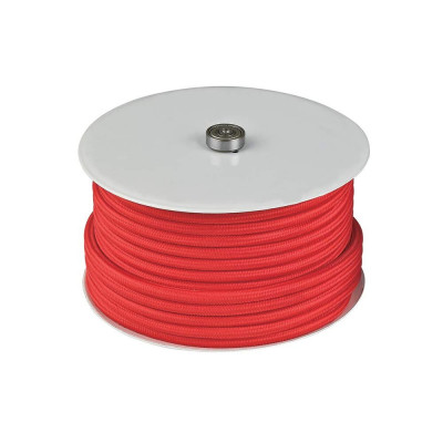 CABLE-ROLL Textile rouge 25M