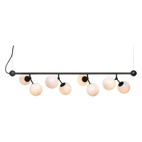 ATOM Maxi Horizontal noir et verre opal, 8xG9
