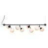 ATOM Maxi Horizontal noir et verre opal, 8xG9