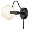 D.C  applique diam.12 G9, Opal w. chene-noir