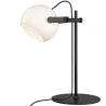 D.C lampe à poser diam.18 E27,  Opal m, chene-noir