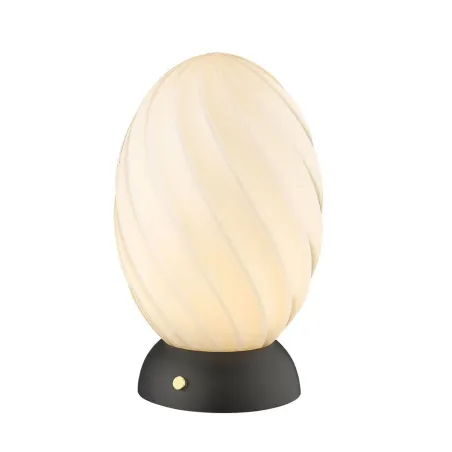 Twist Oval lampe à poser Opal 1 X G9 noir