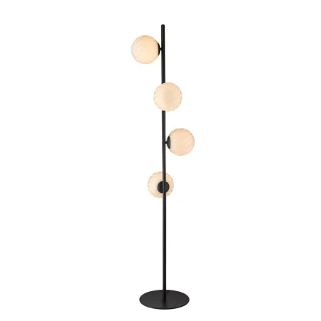 Twist 4 lampadaire Opal/noir