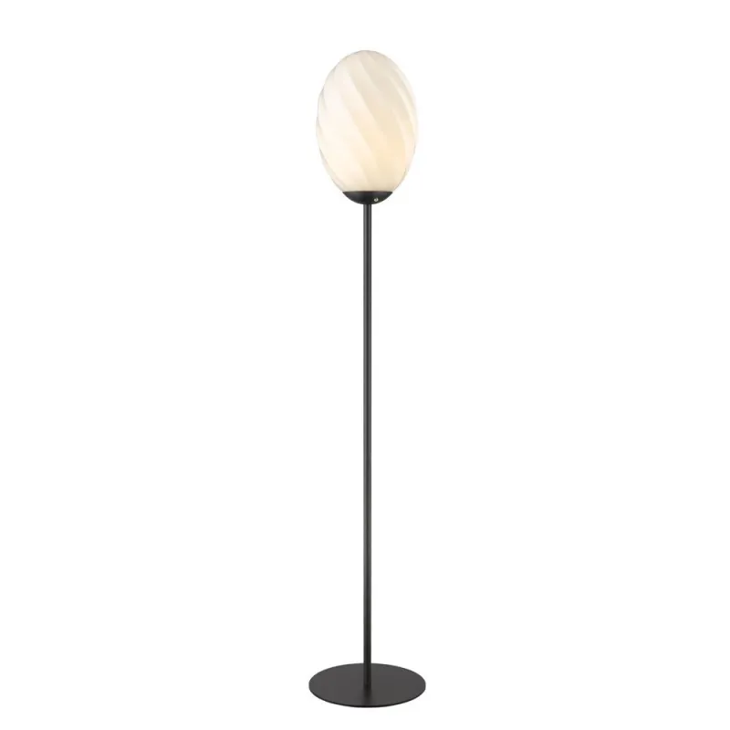 Twist Oval lampadaire Opal 1 X G9 noir