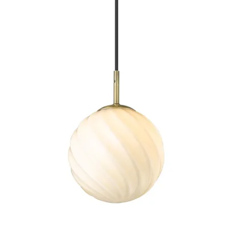 Twist suspension Ball diam.15 Opal / laiton antique
