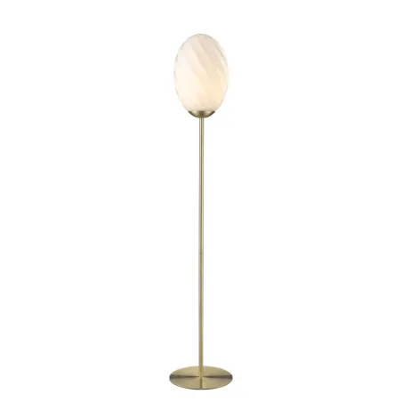 Twist Oval lampadaire lampe 1 x G9 laiton antique
