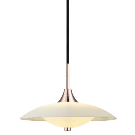 BARONI suspension diam.30 opal-cuivre