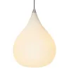 DROPS  suspension diam.38 verre opal/acier