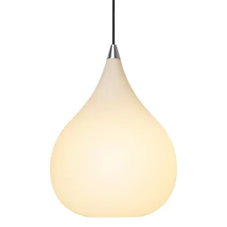 DROPS  suspension diam.30 verre opal/acier