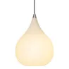 DROPS  suspension diam.30 verre opal/acier