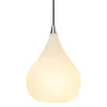 DROPS  suspension diam.17 verre opal/acier