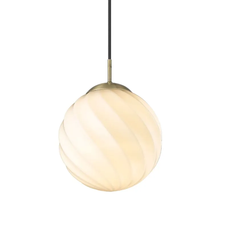 Twist suspension diam.25cm E27 Ball laiton antique