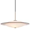 Orbit suspension diam.40cm verre opal, métal laiton antique 3XG9