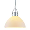 DENVER suspension diam.26 verre opal/chrome