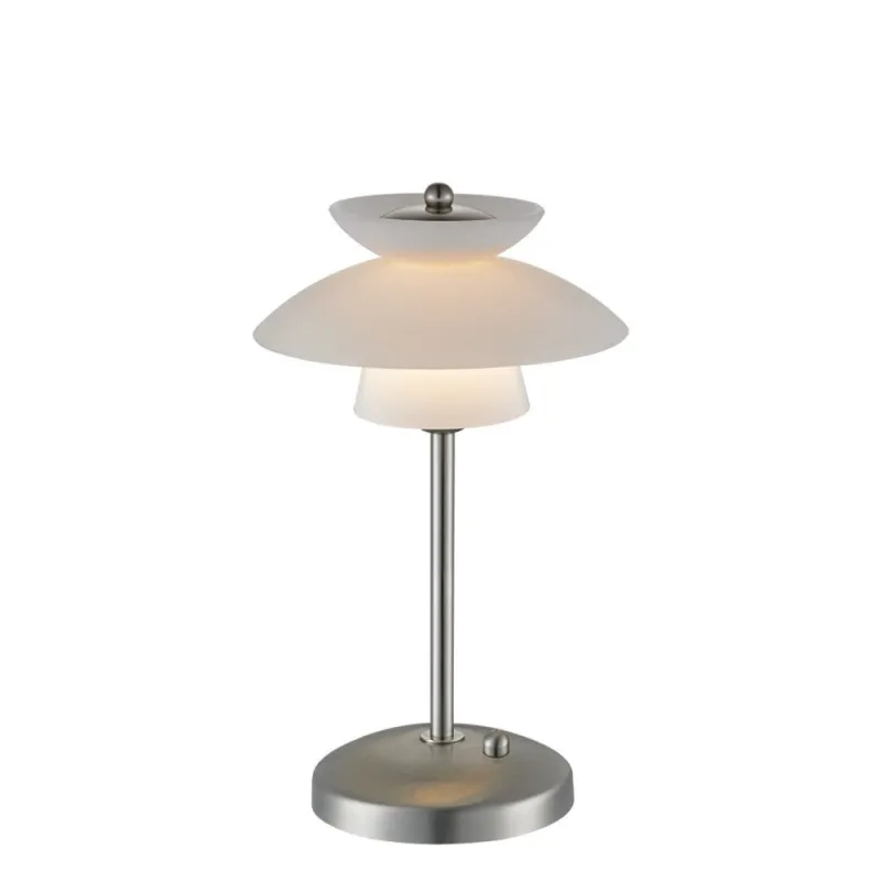 DALLAS lampe à poser diam.18 verre opal