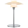 SCANDINAVIA lampe à poser diam.20 opal/chrome