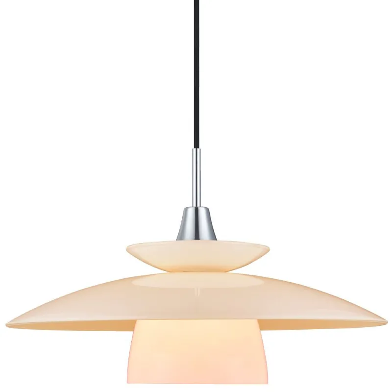 SCANDINAVIA suspension diam.40 opal/chrome