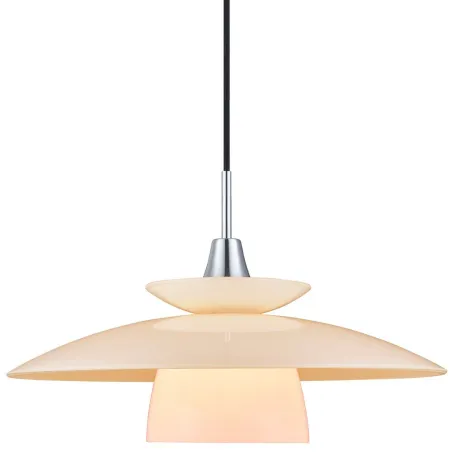 SCANDINAVIA suspension diam.40 opal/chrome